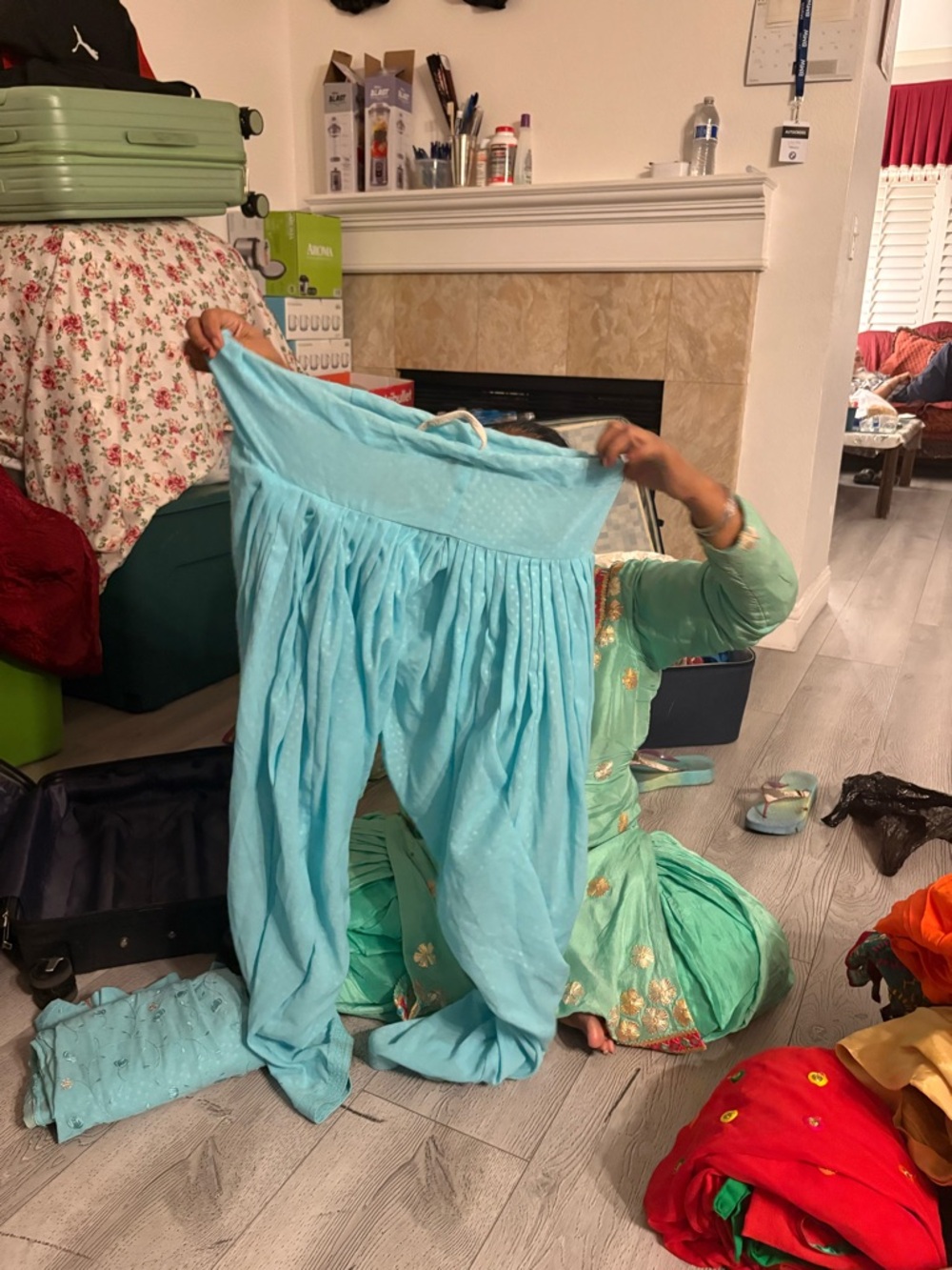 Light Blue Women's Salwar Pants